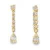 Diamond Cluster Dangle Earrings
