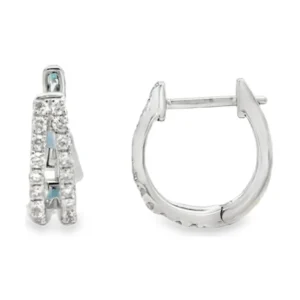 Double Row Huggie Earrings