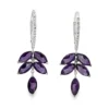 Marquise Amethyst Drop Earrings