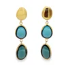 Blue Topaz Drop Earrings