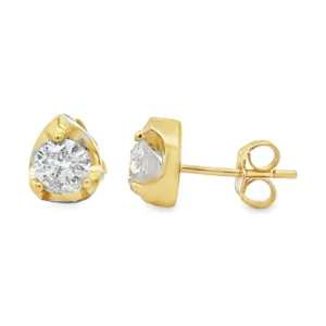 Pear Frame Stud Earrings