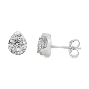 Pear Shaped Stud Earrings