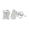 Emerald Cut Diamond Studs