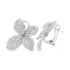 Floral Diamond Stud Earrings