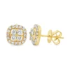 Halo Diamond Stud Earrings