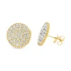 Pave Diamond Stud Earrings