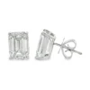 Emerald Cut Diamond Earrings