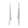 Curved Diamond Dangle Earrings