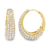 Pavé Diamond Hoop Earrings