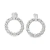 Circle Diamond Stud Earrings