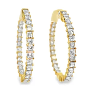Diamond Hoop Earrings