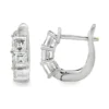 Square Diamond Hoop Earrings