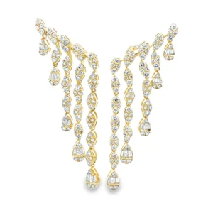 Diamond Waterfall Dangle Earrings