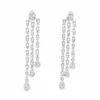 Diamond Fringe Dangle Earrings