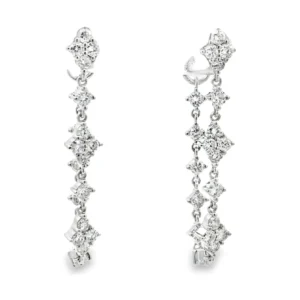 Diamond Dangle Drop Earrings
