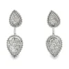 Teardrop Diamond Dangle Earrings
