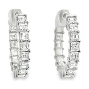 Diamond Hoop Earrings