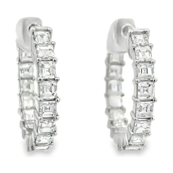 Diamond Hoop Earrings