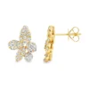 Floral Diamond Stud Earrings