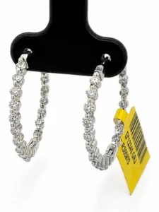 Diamond Hoop Earrings