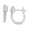 Princess Diamond Huggie Earrings