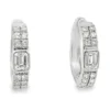 Diamond Huggie Hoop Earrings