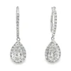 Pear Diamond Drop Earrings