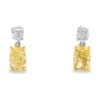 Yellow Diamond Drop Earrings