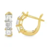 Diamond Huggie Hoop Earrings