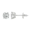 Round Diamond Stud Earrings