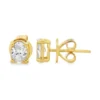 Oval Diamond Stud Earrings
