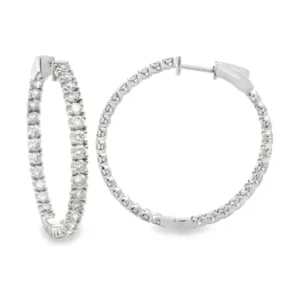Diamond Hoop Earrings