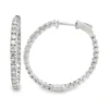 Diamond Hoop Earrings