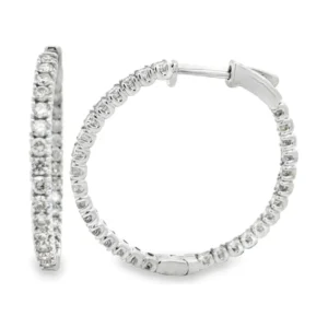 Diamond Hoop Earrings