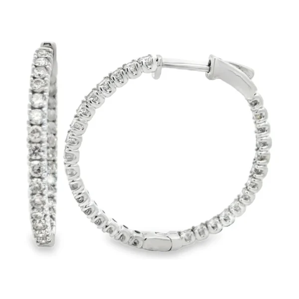 Diamond Hoop Earrings
