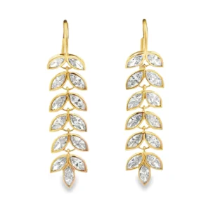 Marquise Leaf Drop Earrings