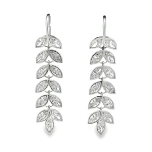 Marquise Leaf Drop Earrings
