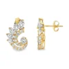 Marquise Diamond Cluster Earrings