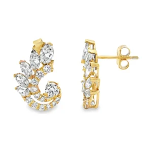 Marquise Diamond Cluster Earrings