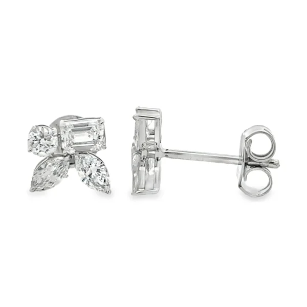 Multi Shape Cluster Earrings