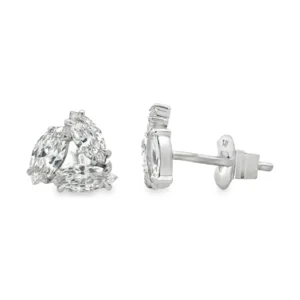Marquise Diamond Cluster Earrings