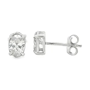 Oval Lab Diamond Earrings