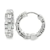 Baguette Diamond Hoop Earrings