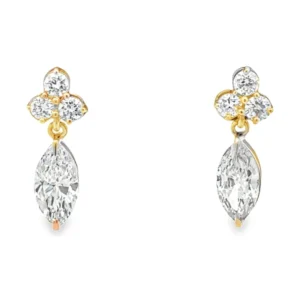 Marquise Diamond Drop Earrings
