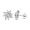 Floral Diamond Stud Earrings