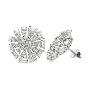 Sunburst Lab Diamond Earrings