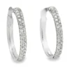 Pavé Diamond Hoop Earrings