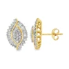 Marquise Cluster Diamond Earrings