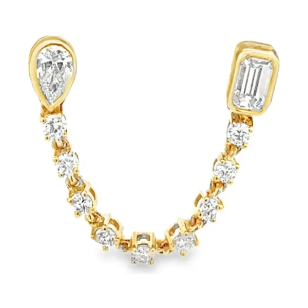 Lab Grown Diamond Chain Earrings