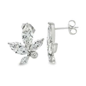 Marquise Cluster Stud Earrings